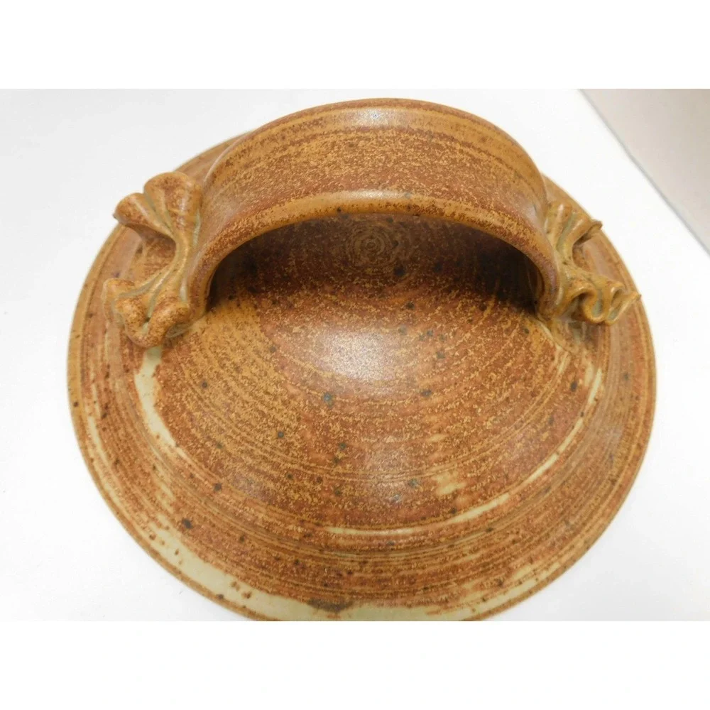 Handmade Stoneware Casserole Wheel Thrown Studio Pottery JC430